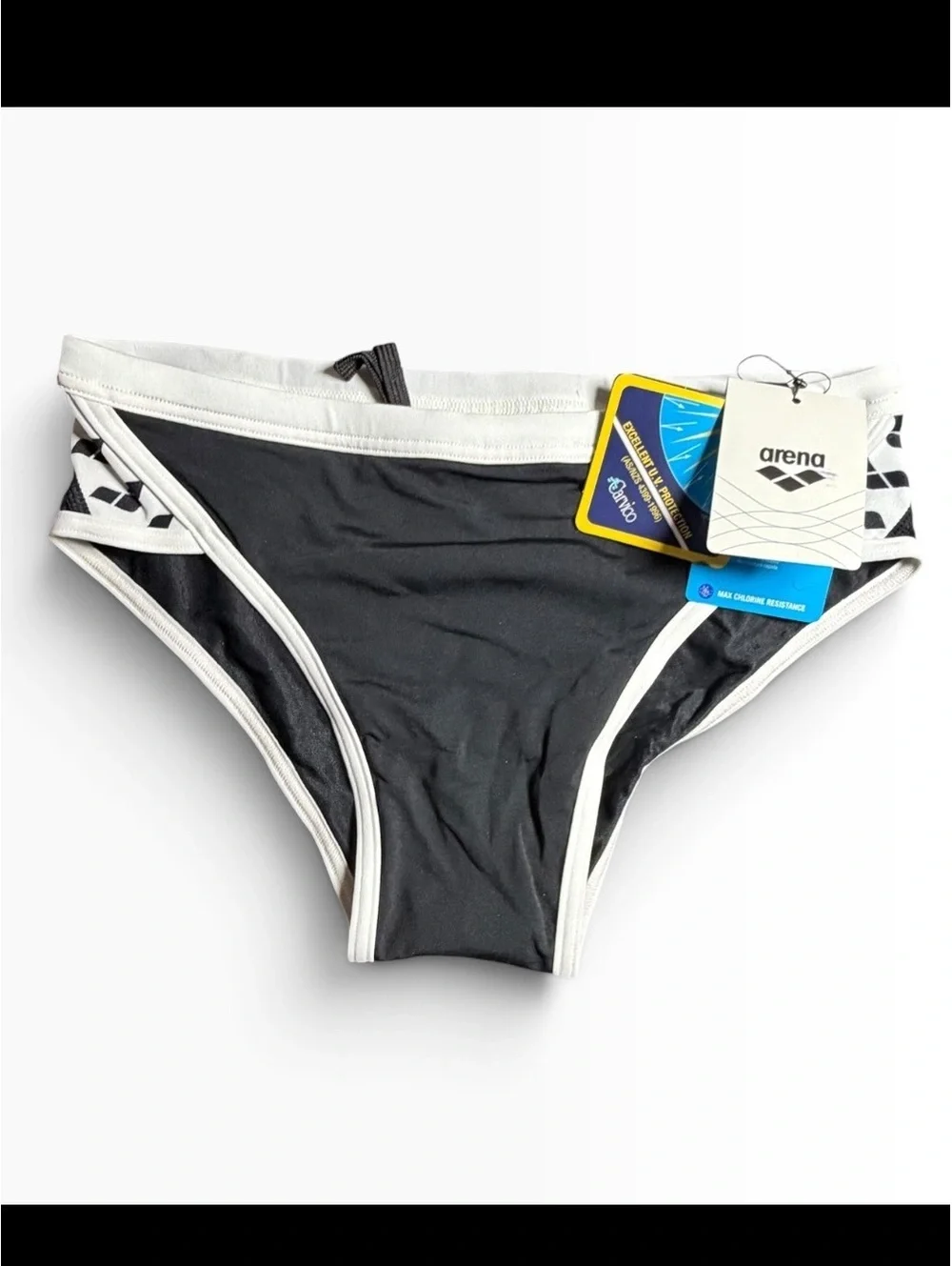 ARENA Performance Maxlife team stripe Men's Icons Solid Swim Brief size 32 NWT